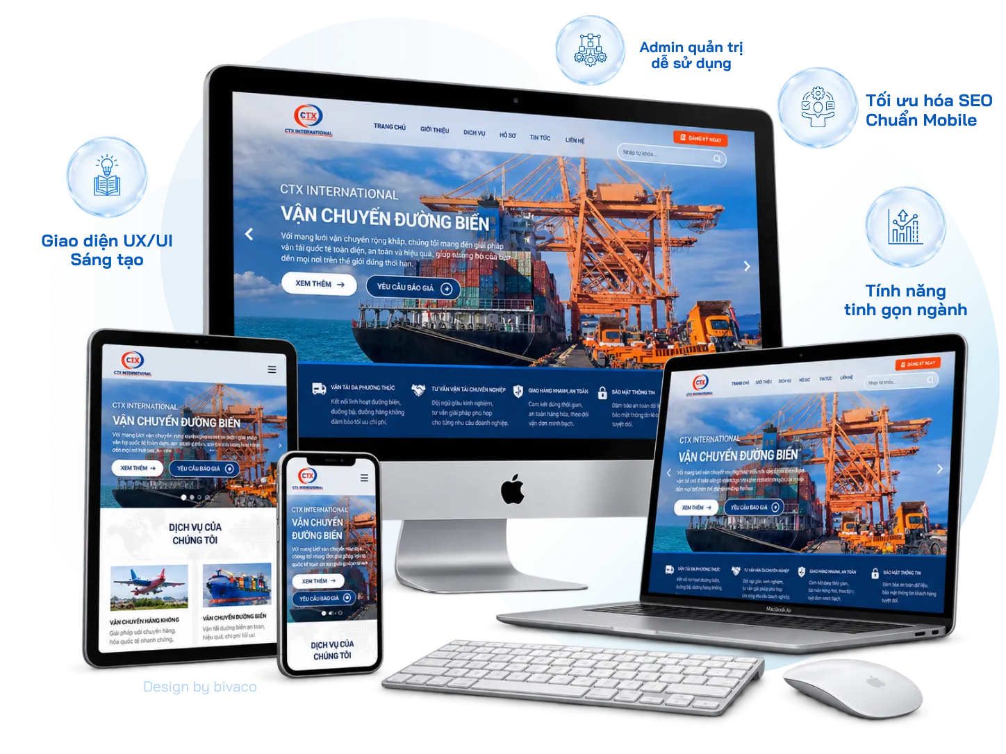 Thiết kế Website Vận tải