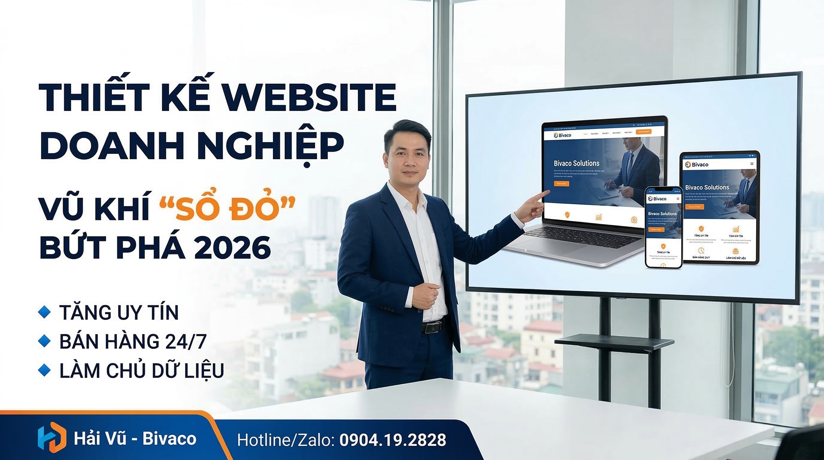 Thiết kế website doanh nghiệp: 10 Lý do sống còn để bứt phá 2026